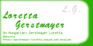 loretta gerstmayer business card